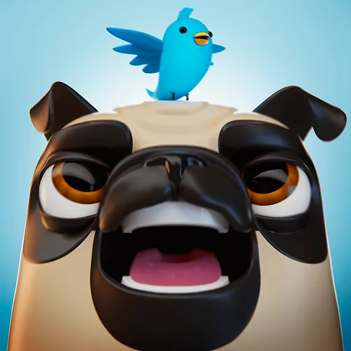 Pug x Twitter